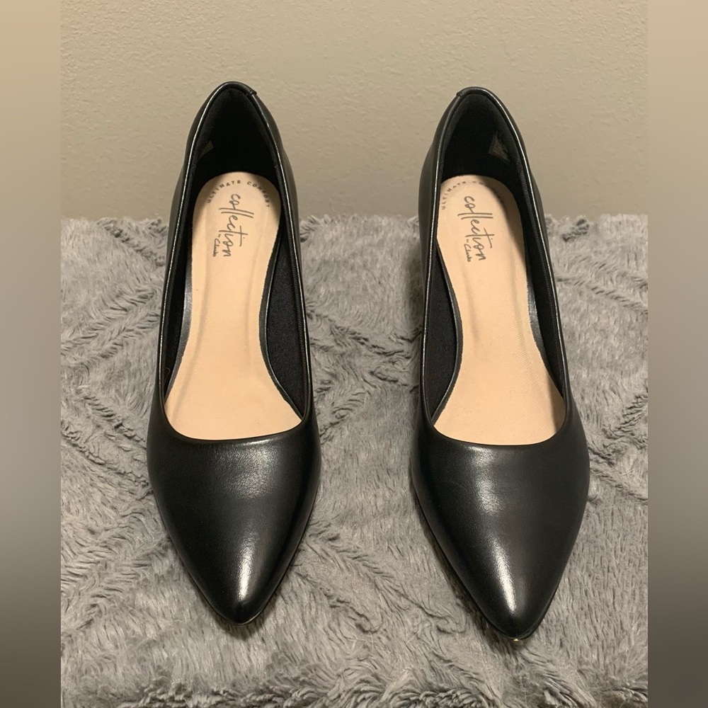 Clarks. Linvale Jerica Black Leather.